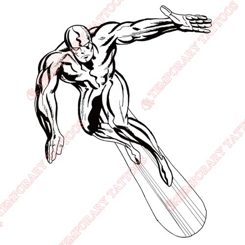Silver Surfer Customize Temporary Tattoos Stickers NO.497